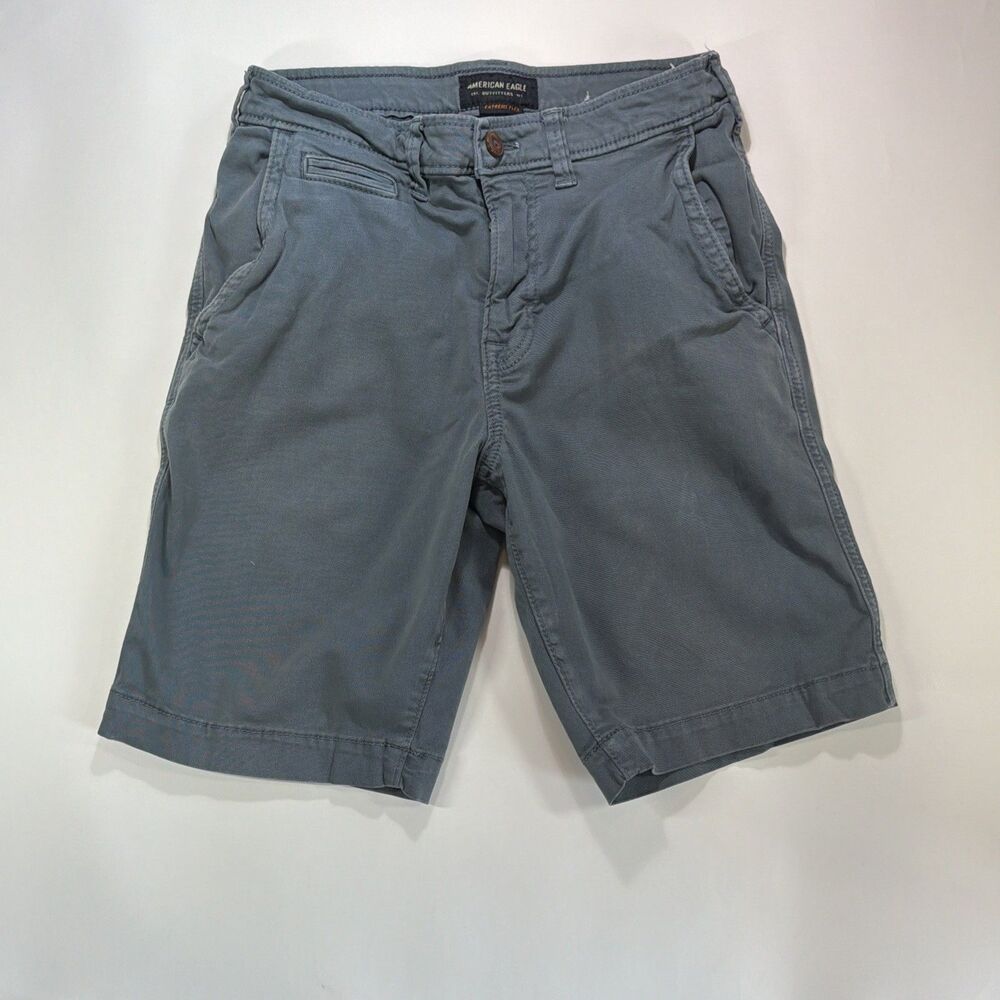 American Eagle Men’s Grayish Green Chino Shorts Size 28
